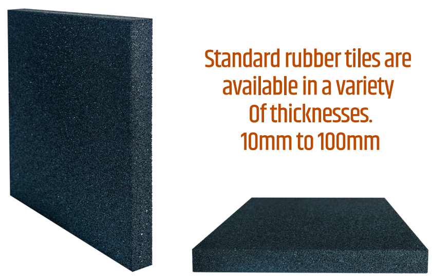 standard rubber tiles